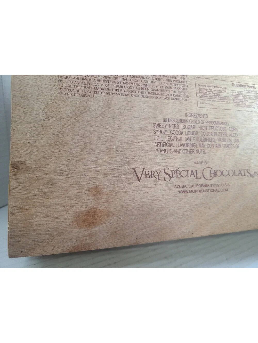 Collectible Wooden Jack Daniel Kahlua Southern Comfort Grand Marnier Hinged Box